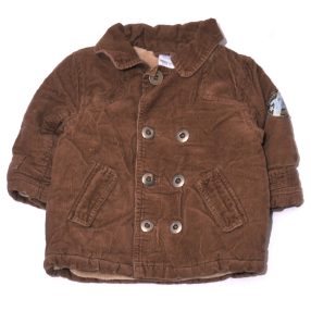 C&A - Barna kordbársony télikabát (74)