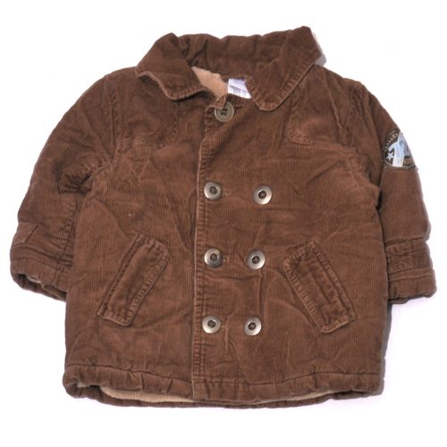 C&A - Barna kordbársony télikabát (74)