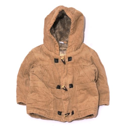 Barna kordanyagú télikabát (80-86)