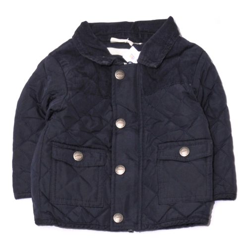 Next - Kék steppelt kabát (68-74)