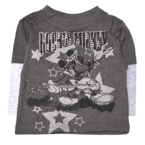 Disney - Szürke, Mickey hosszú ujjú póló (62)