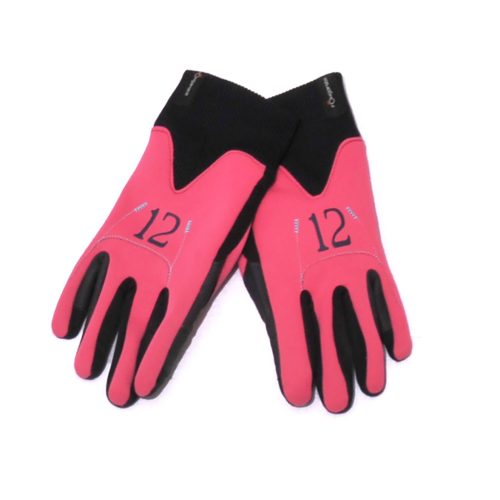 Pink, kék lovaglókesztyű (128-140)