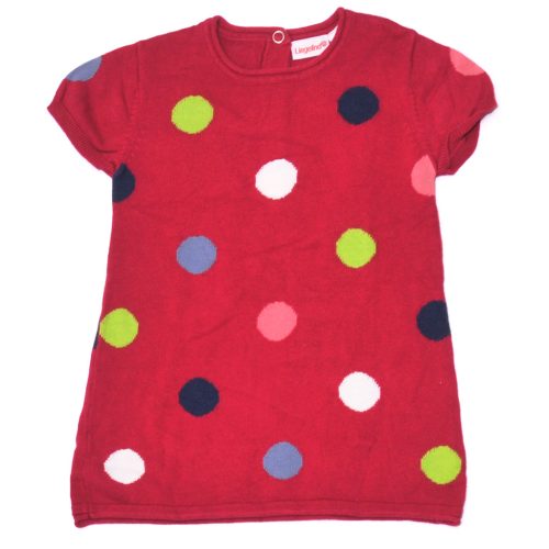 Pink, pöttyös kötött ruha (86)