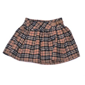 Barna kockás szövet szoknya (116-122)