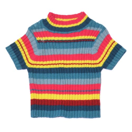 Színes csíkos bordás felső (74)