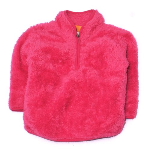 Pink szőrmés pulóver (74-80)