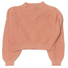 H&M - Barackrózsaszín crop pulcsi (134-140)