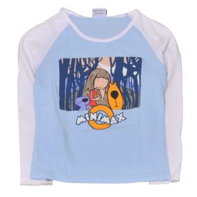 Minimax - fehér, kék hosszú ujjú póló (104-110*)