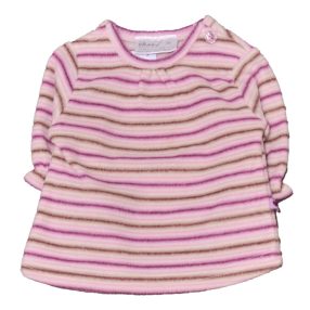 Lila-fehér csíkos polár pulóver (56)