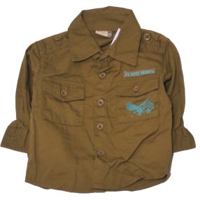 Terepzöld  hosszúujjú ing (68)