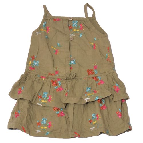  next - Zöld, hímzett  pántos ruha (80)