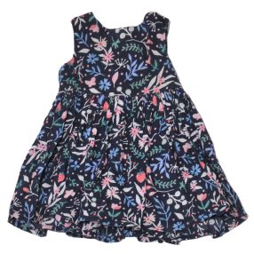  H&M - Sötétkék, virágmintás  ruha (80)