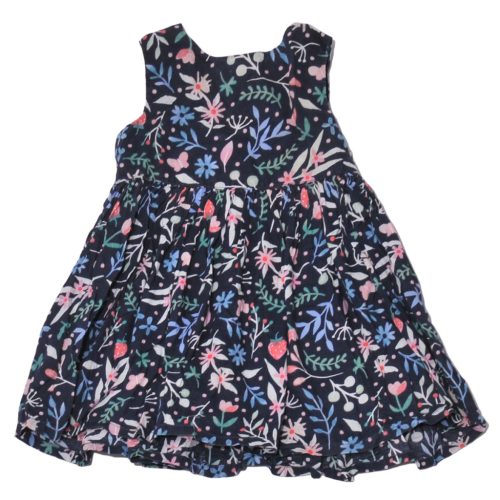  H&M - Sötétkék, virágmintás  ruha (80)