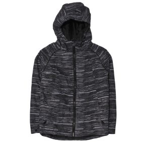 Fekete, fehér csíkos kabát (146-152)