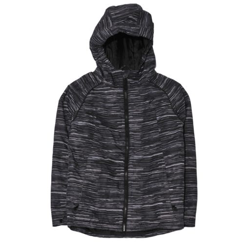 Fekete, fehér csíkos kabát (146-152)