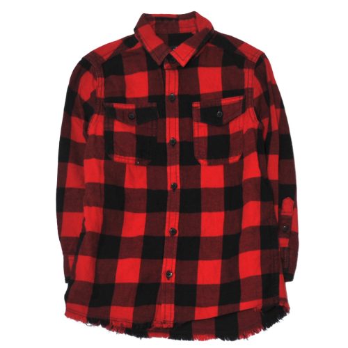 Next - Piros-fekete kockás hosszú ujjú flaneling (110)