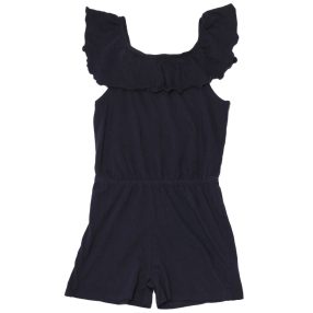 Sötétkék vállrahúzható rövidszárú overál (146-152)