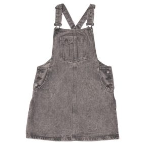 Szürke kantáros farmerruha (152)