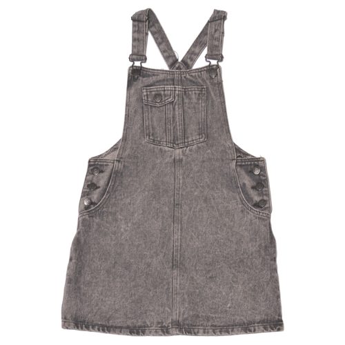 Szürke kantáros farmerruha (152)