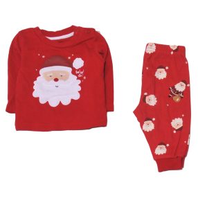 Piros, mikulásos ruha szett (62-68)