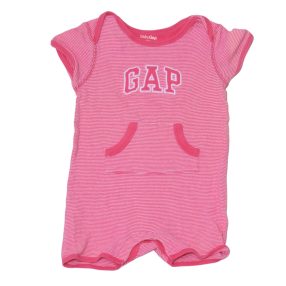 BabyGap - Rózsaszín-fehér csíkos napozó (68-80)
