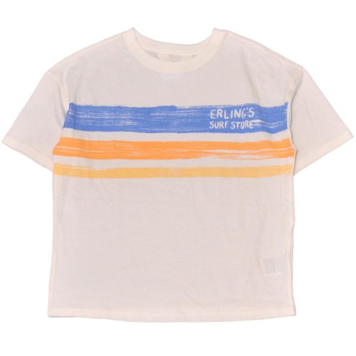 H&M - Fehér, csíkos póló (122-128)