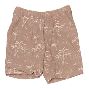 H&M - Barna, pálmafás lenvászon rövidnadrág (116)