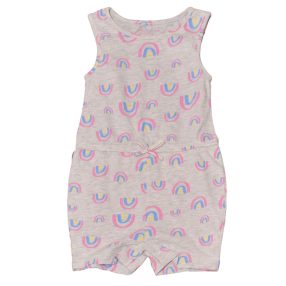 Szürke, szivárványos jumpsuit (80-86)