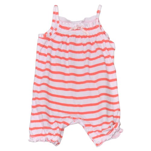 Rózsaszín-fehér csíkos jumpsuit (80-86)