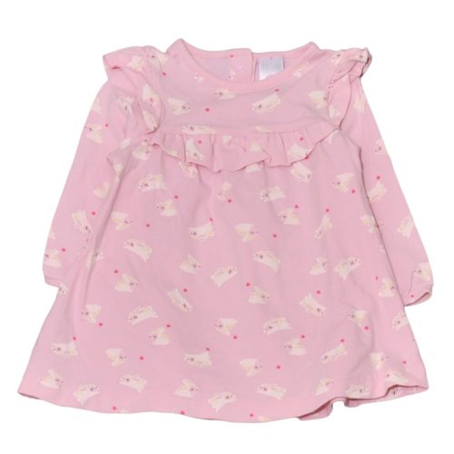 C&A - Rózsaszín, nyuszis hosszú ujjú felső (68)