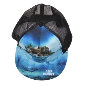 C&A - Fekete, kék - deep danger baseball sapka (158-176)