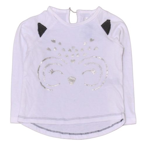 Fehér, ezüst hosszú ujjú póló (86)