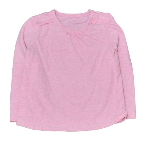 Rózsaszín hosszú ujjú póló (80-86)