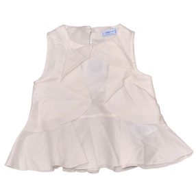 Mayoral - Fehér, fordros alkalmi ruha/tunika (92)