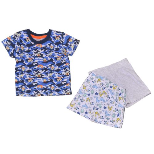 Szürke, fehér állatos ruha szett (80)