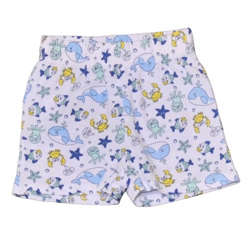 Fehér, halacskás rövidnadrág (74)