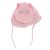 Rózsaszín, cicás nyári kalap (68-74)