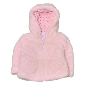  Rózsaszín szőrmés babakabát ( 62-68)