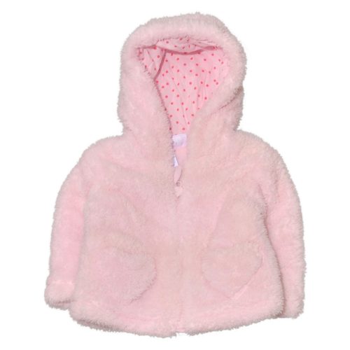  Rózsaszín szőrmés babakabát ( 62-68)