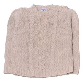  világosBarna kötött pulóver ( 86-92)