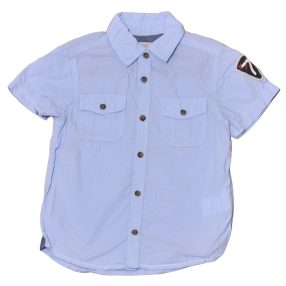  Kék csíkos rövid ujjú ing (110)