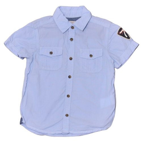  Kék csíkos rövid ujjú ing (110)