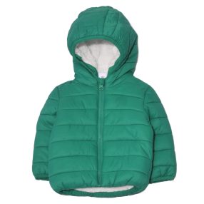  Zöld szőrme béléses télikabát ( 68-74)