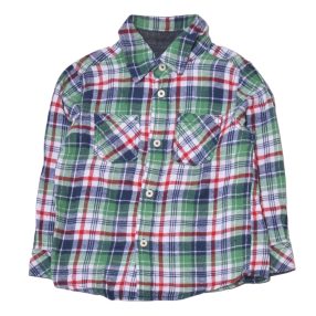  többszínű, kockás flanel ing ( 98-104)