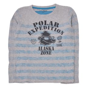  Szürke csíkos hosszú ujjú póló (122)