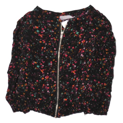  H&M - Fekete, virág mintás top (134)