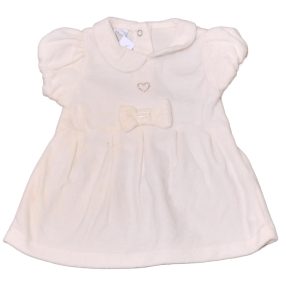  Fehér Plüss alkalmi ruha (68-74)