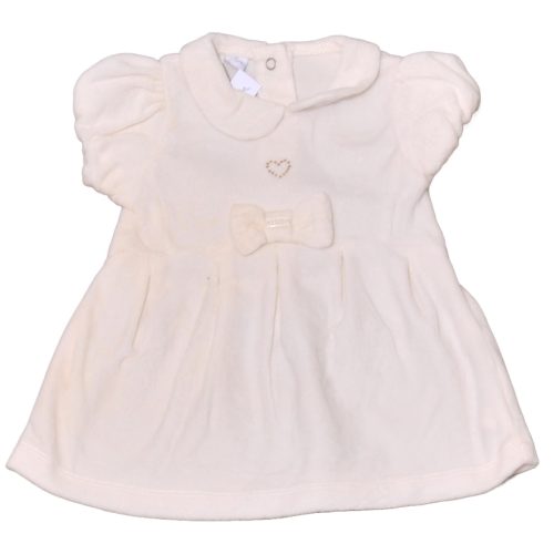  Fehér Plüss alkalmi ruha (68-74)