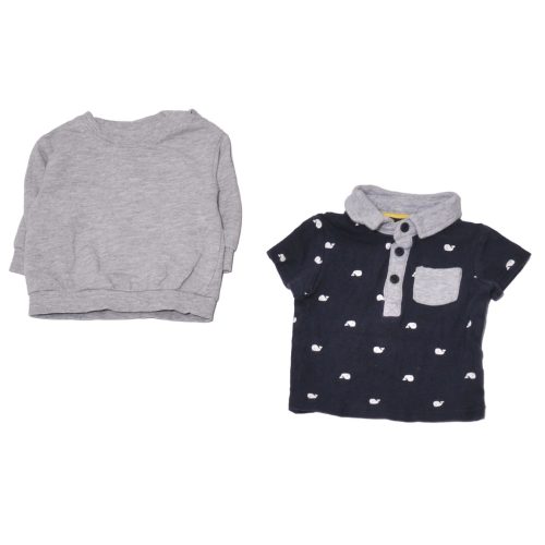  H&M / George - Kék, Szürke ruha szett (62)