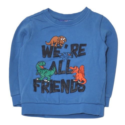 Kék, dínós  pulóver ( 98-104)